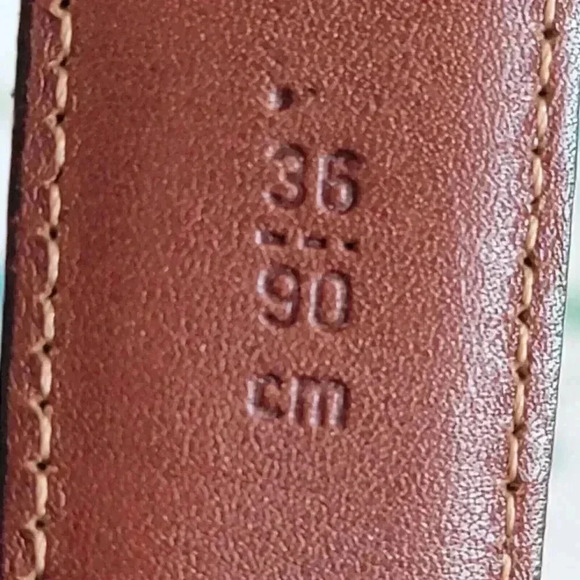 Coach Vintage Burnished Cowhide Leather Belt Black Brass 1" USA 5800 Mens 36 - Picture 4 of 11